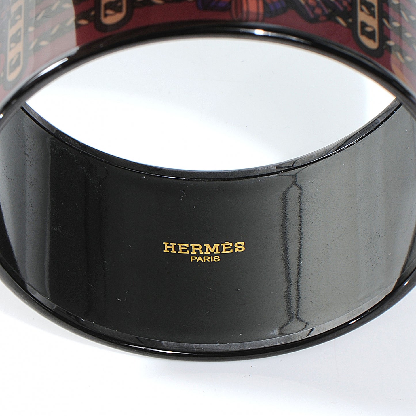 Enamel Printed Rubans de Cheval Extra Wide Bracelet 65