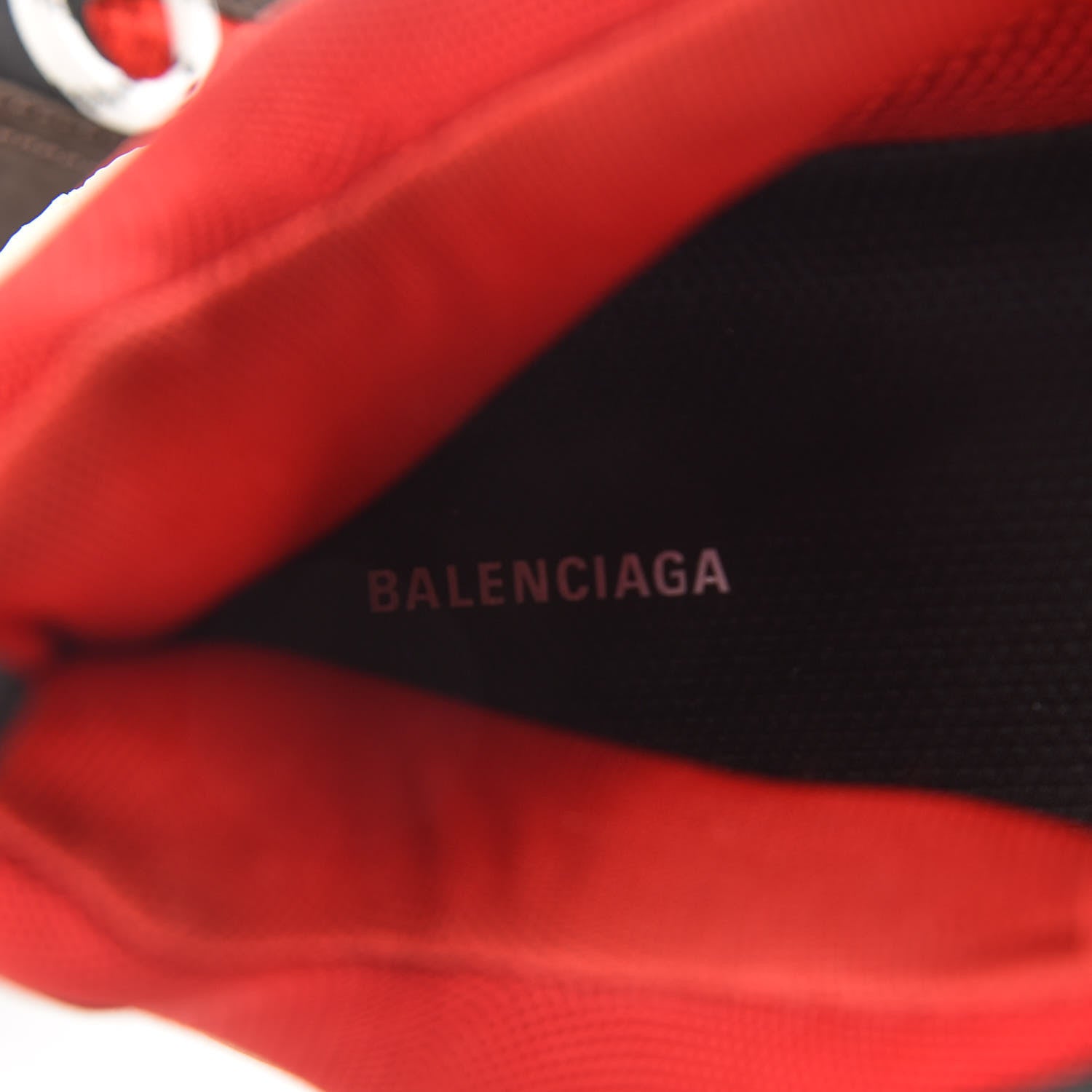 Balenciaga Fabric Mesh Mens Triple S Sneakers 47 Rouge Black 8 of 17