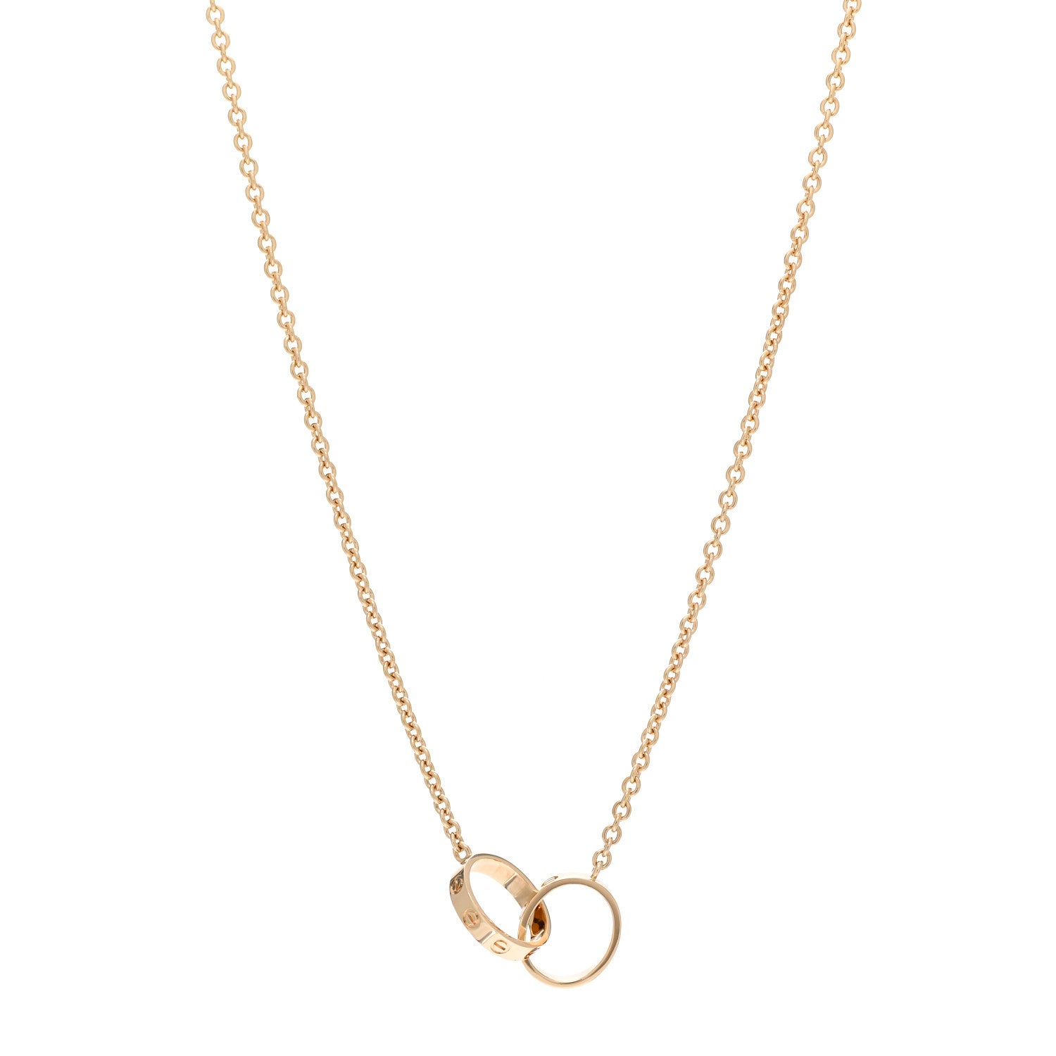 Cartier 18K Yellow Gold Interlocking LOVE Necklace 1 of 5