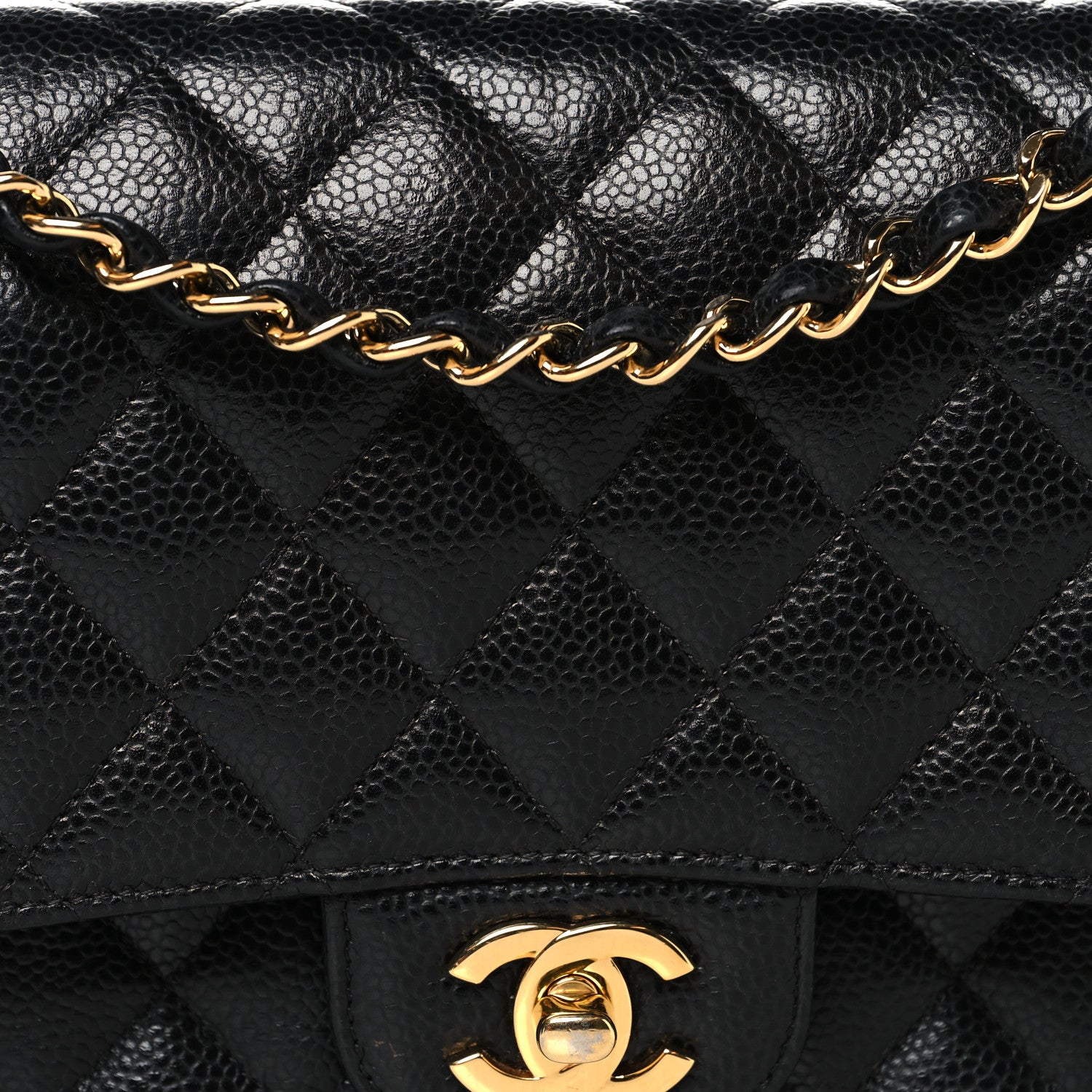 Chanel Caviar Quilted Medium Double Flap Black 8 of 11