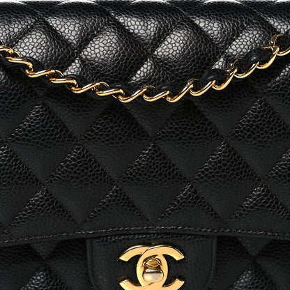 Chanel Caviar Quilted Medium Double Flap Black 8 of 11