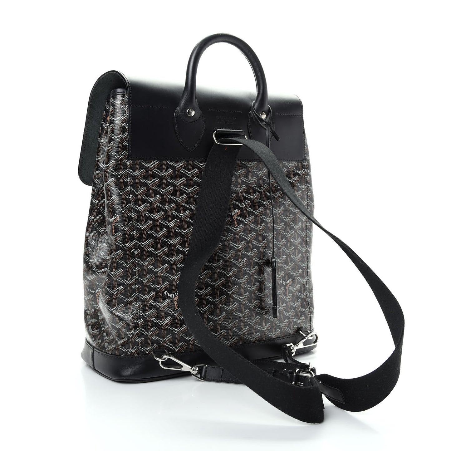 Goyardine Calfskin Alpin MM Backpack Black