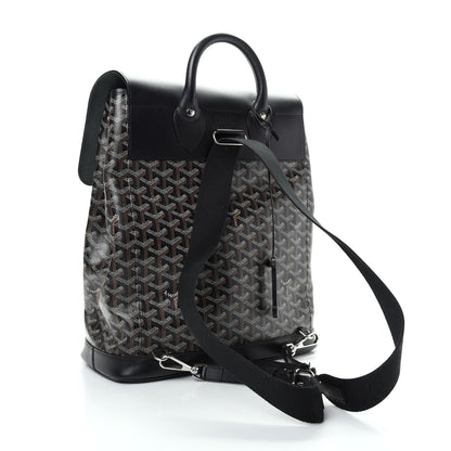 Goyard Goyardine Calfskin Alpin MM Backpack Black 2 of 10
