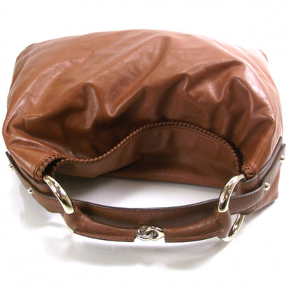 Gucci Leather Large Horsebit Chain Hobo Camel 6 of 10