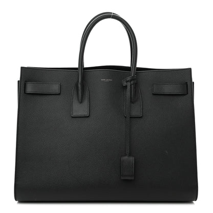 Saint Laurent Grained Calfskin Large Sac De Jour Carryall Black 1 of 20