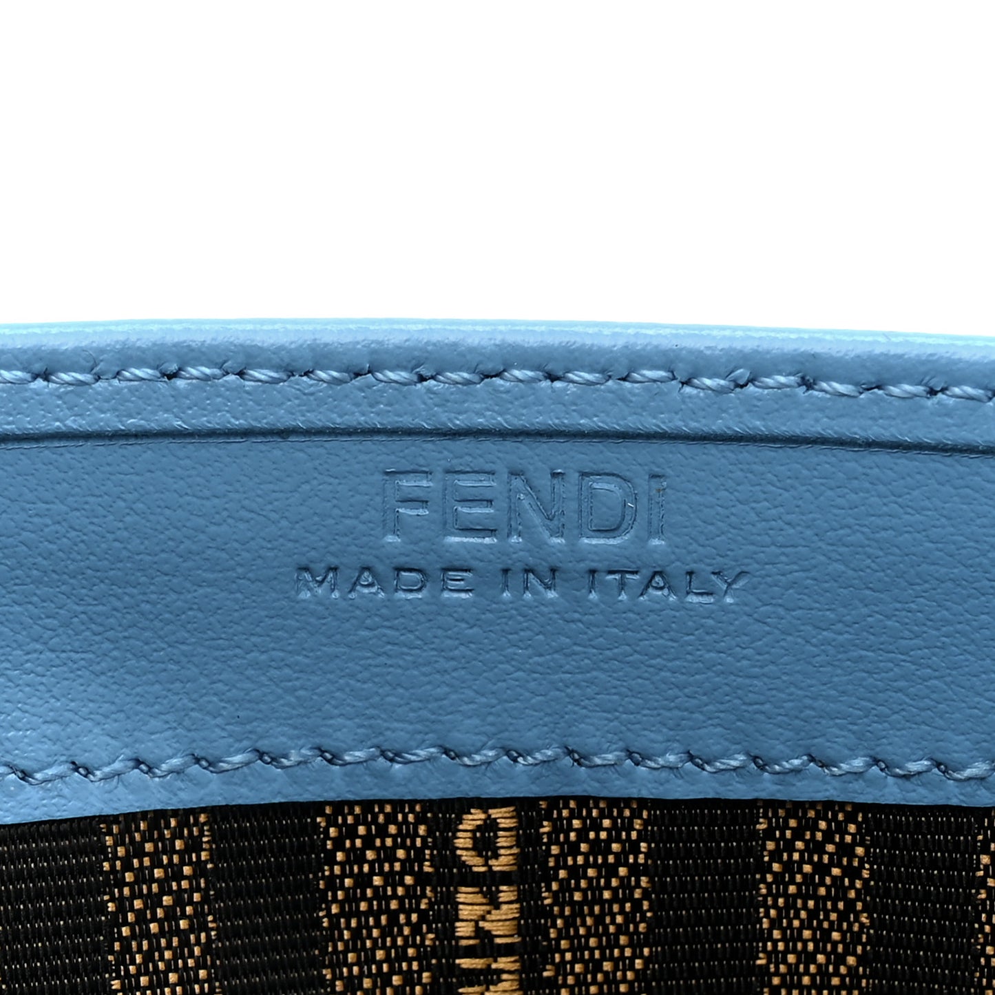 X SARAH COLEMAN Vitello Liberty Ceylon Micro FF Fish Eye Embossed Continental Envelope Wallet Multicolor Cyber Blue