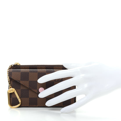 Louis Vuitton Damier Ebene Recto Verso Card Holder Rose Ballerine 2 of 7