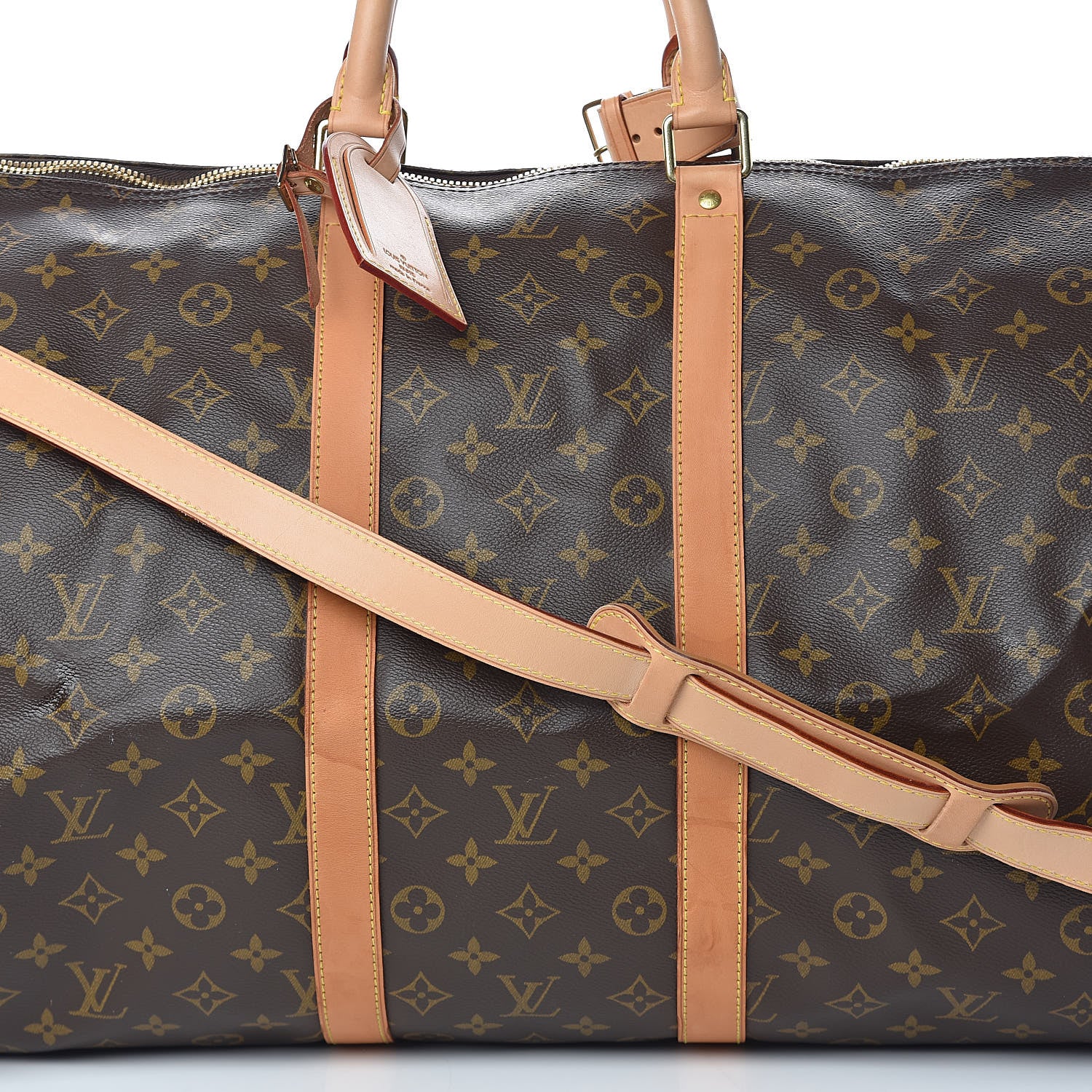 Louis Vuitton Monogram Keepall Bandouliere 55 13 of 15