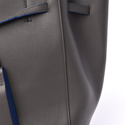 Celine Smooth Calfskin Small Tassel Cabas Phantom Gray Blue 11 of 18