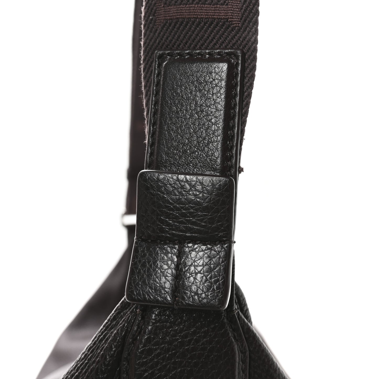Calfskin Jacquard Crossbody Bag Brown