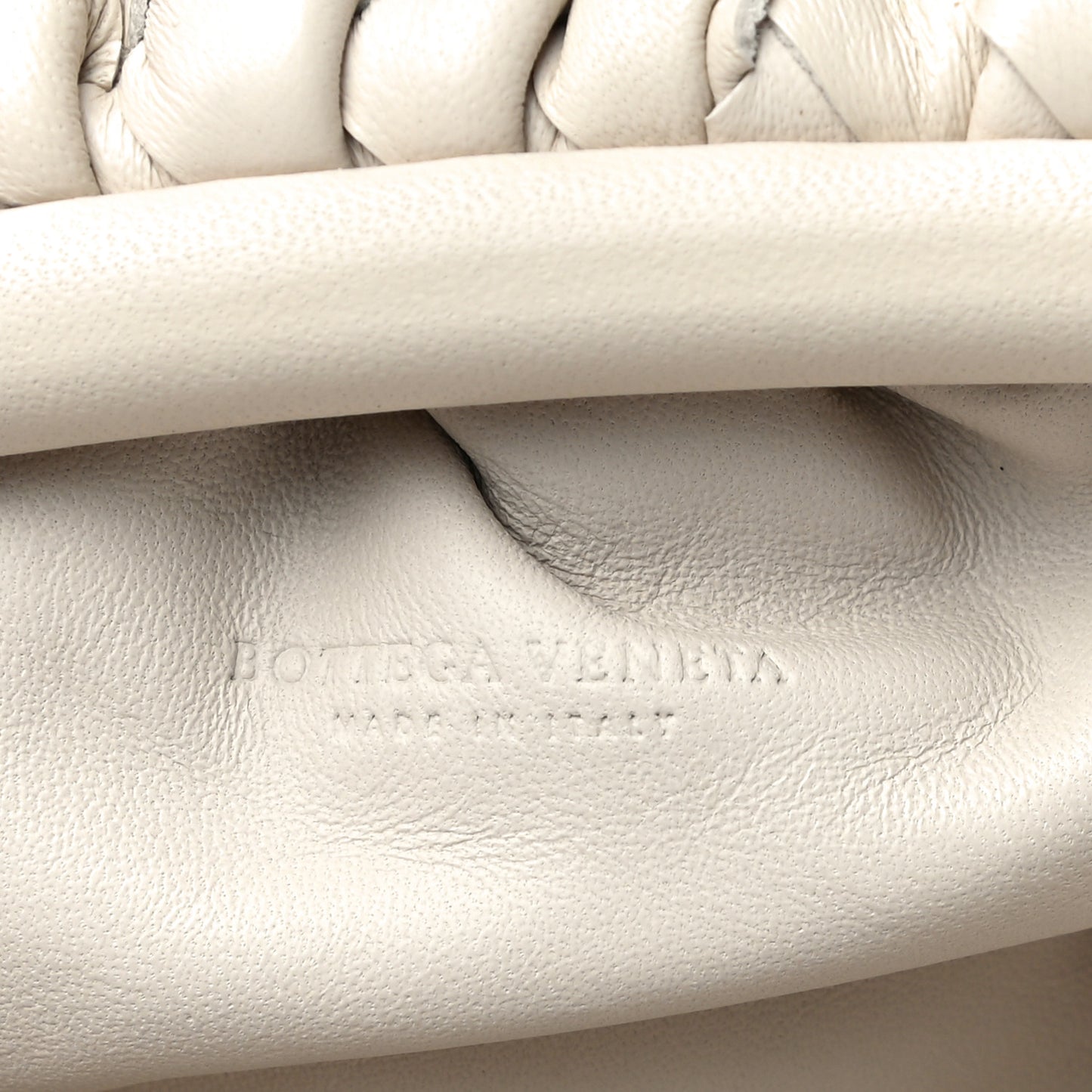 Nappa Intrecciato The Mini Pouch Chalk