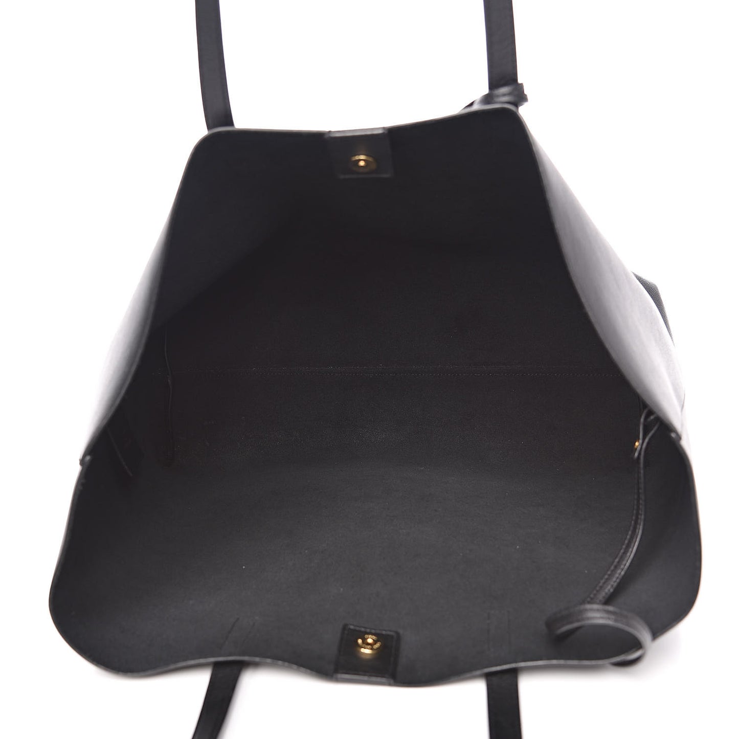 Calfskin Large Shopping Tote Black
