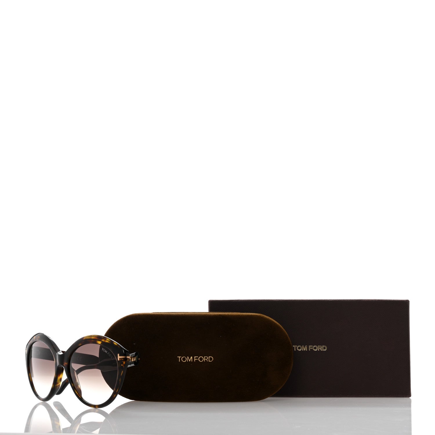Tom Ford Maxine Round Sunglasses TF763 Tortoise 8 of 8