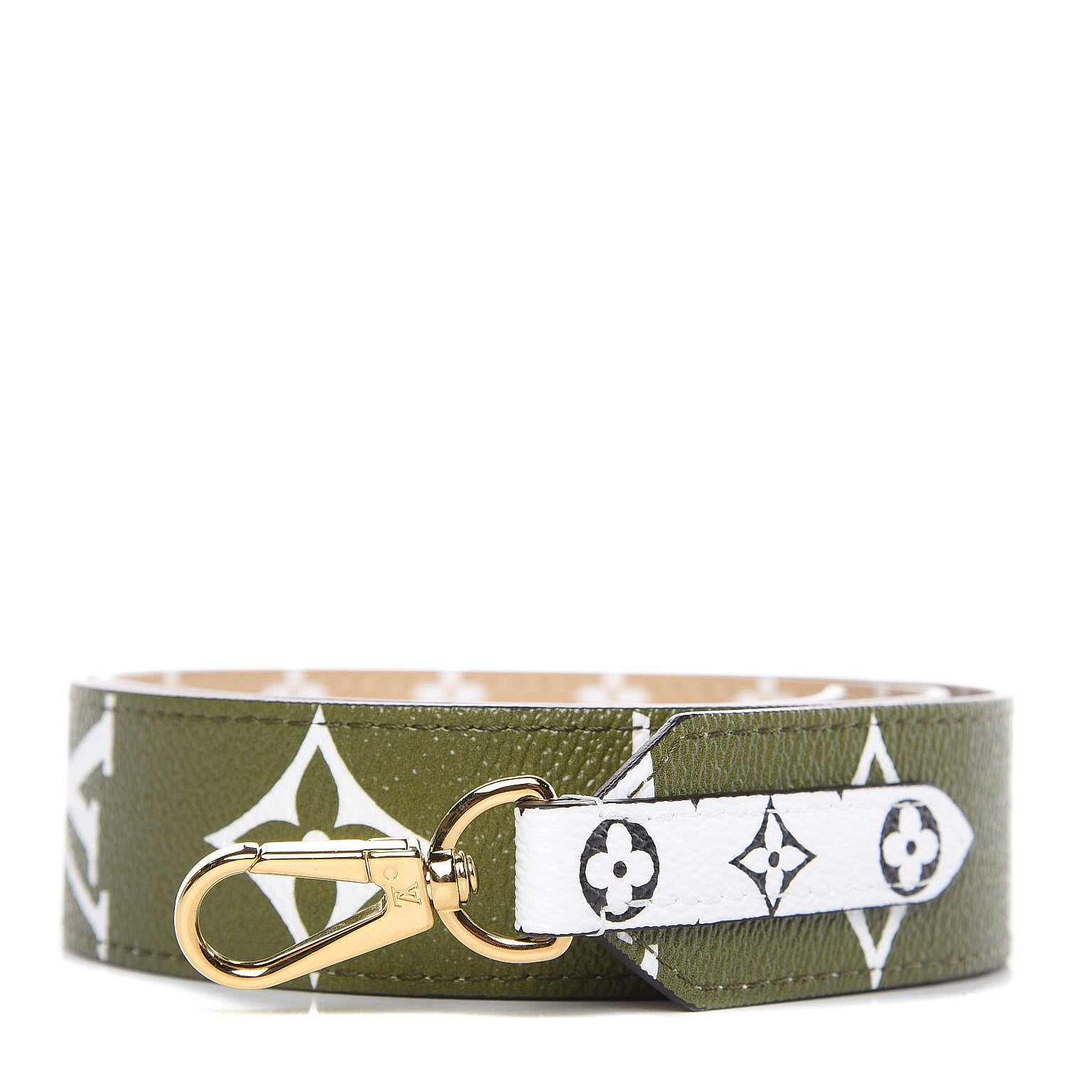 Louis Vuitton Monogram Giant Bandouliere Shoulder Strap Kaki 1 of 4