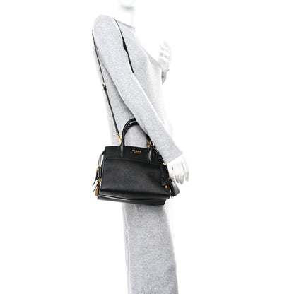 Prada Saffiano City Calfskin Small Esplanade Tote Black 2 of 9