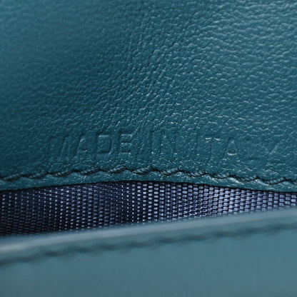 Christian Dior Lambskin Cannage Small Lady Dior Flap Card Holder Deep Ocean 7 of 9