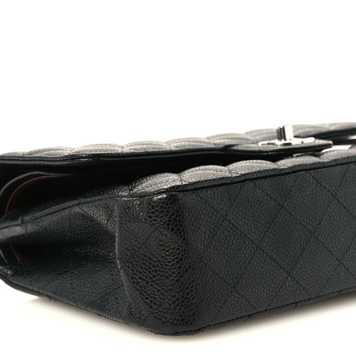 Chanel Caviar Quilted Medium Double Flap Black 10 of 11