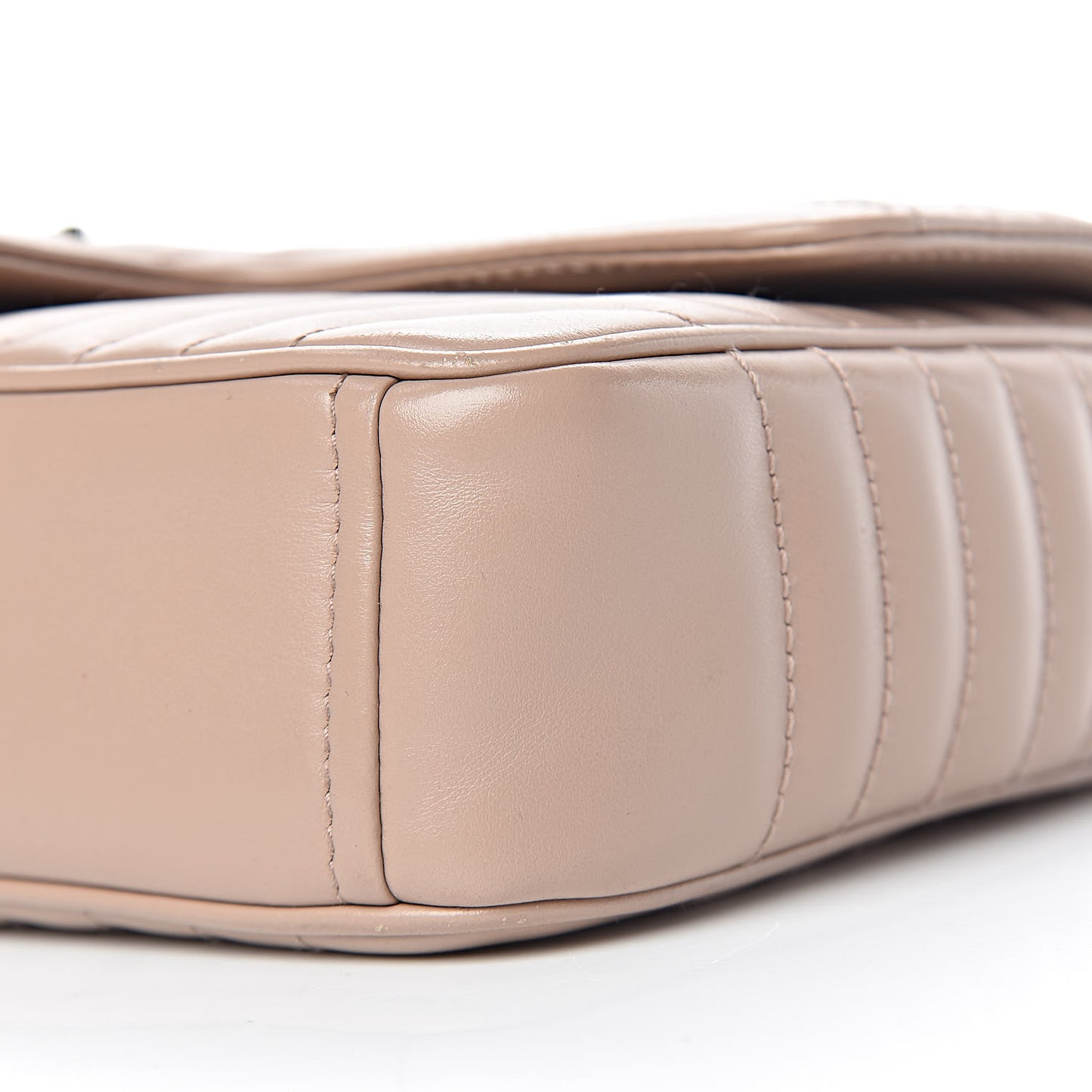 Soft Calfskin Impunture Diagramme Medium Chain Flap Shoulder Bag Cipria
