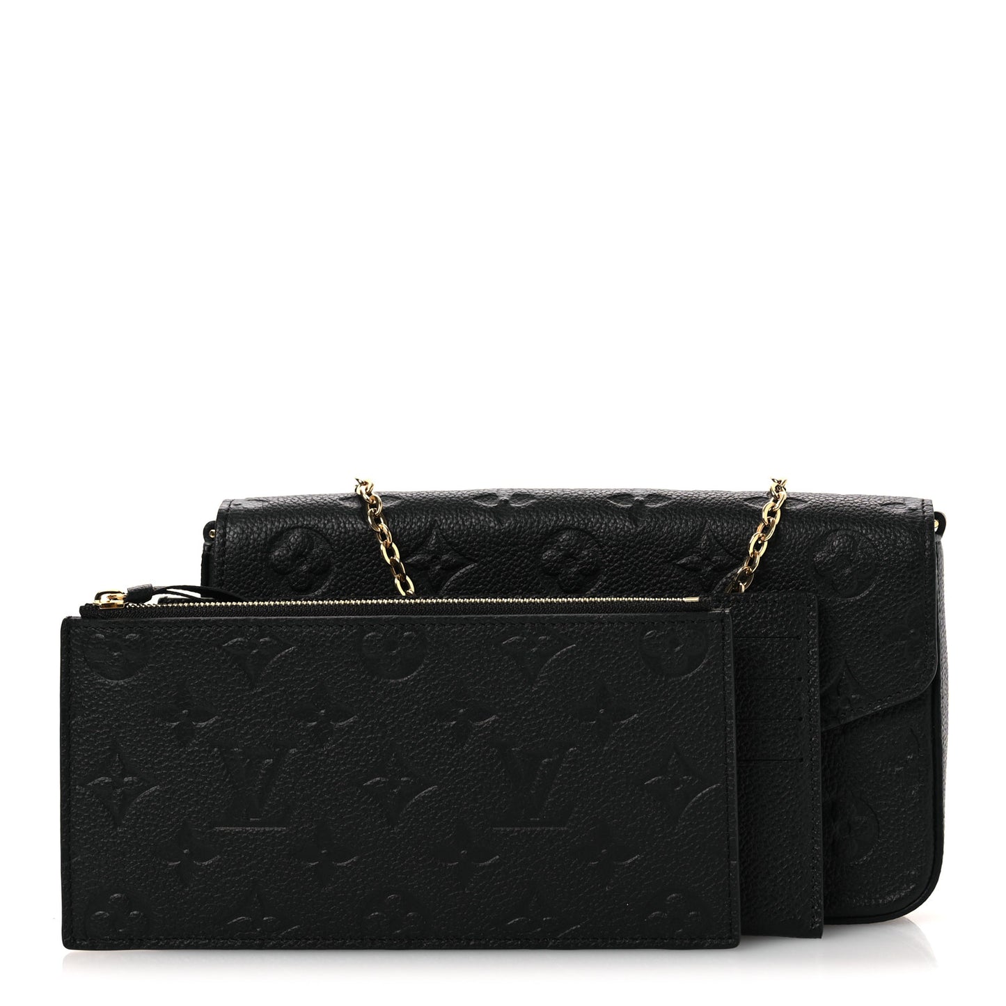 Empreinte Pochette Felicie Chain Wallet Black