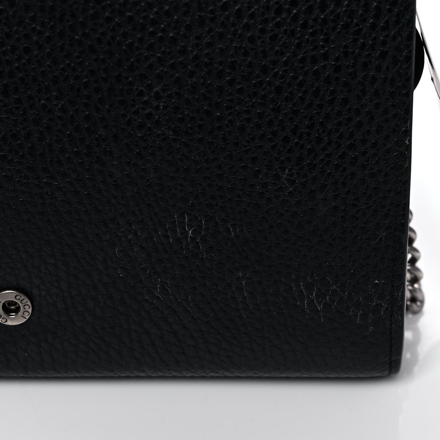 Calfskin Mini Dionysus Chain Wallet Black