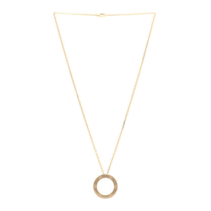 Cartier 18K Yellow Gold LOVE Pendant Necklace 2 of 6