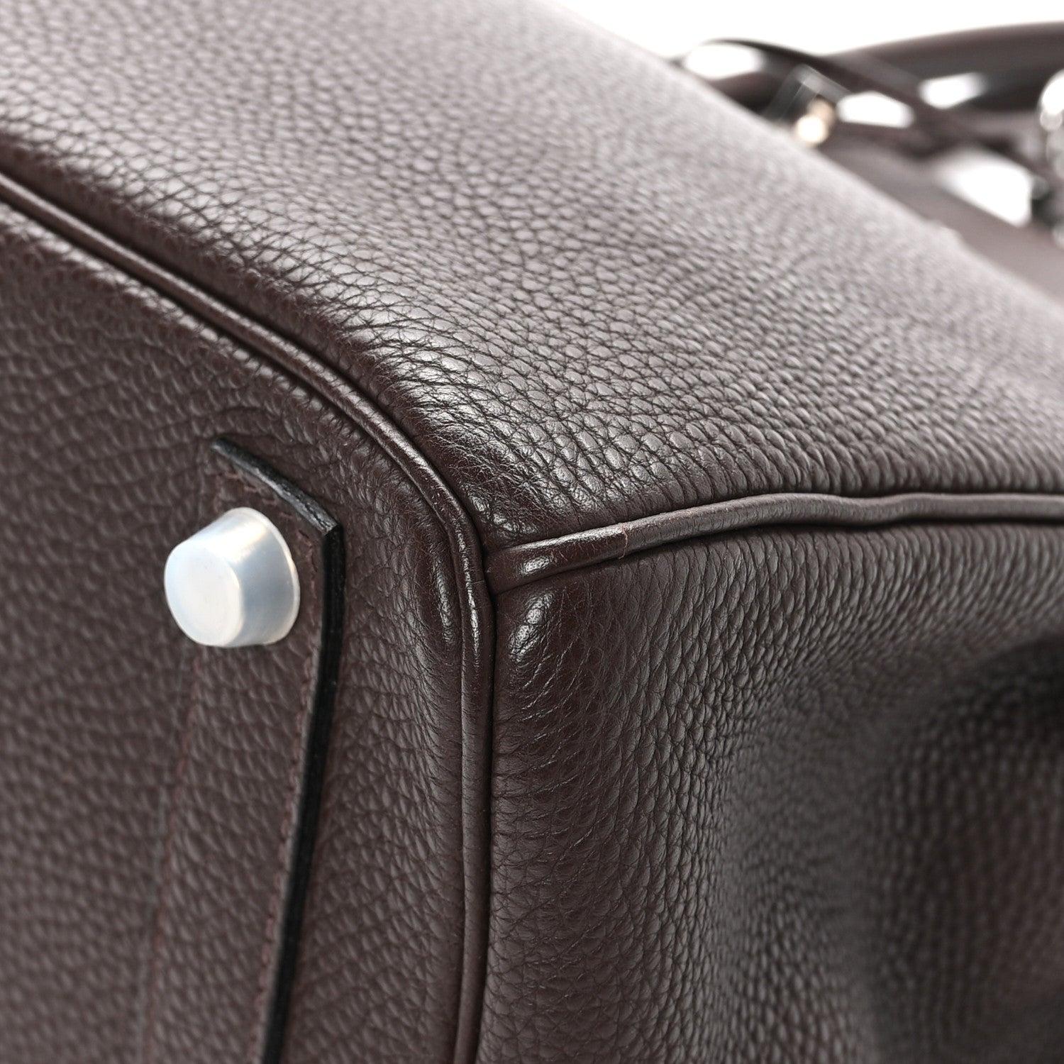 Hermes Togo HAC Birkin 32 Chocolate 10 of 12