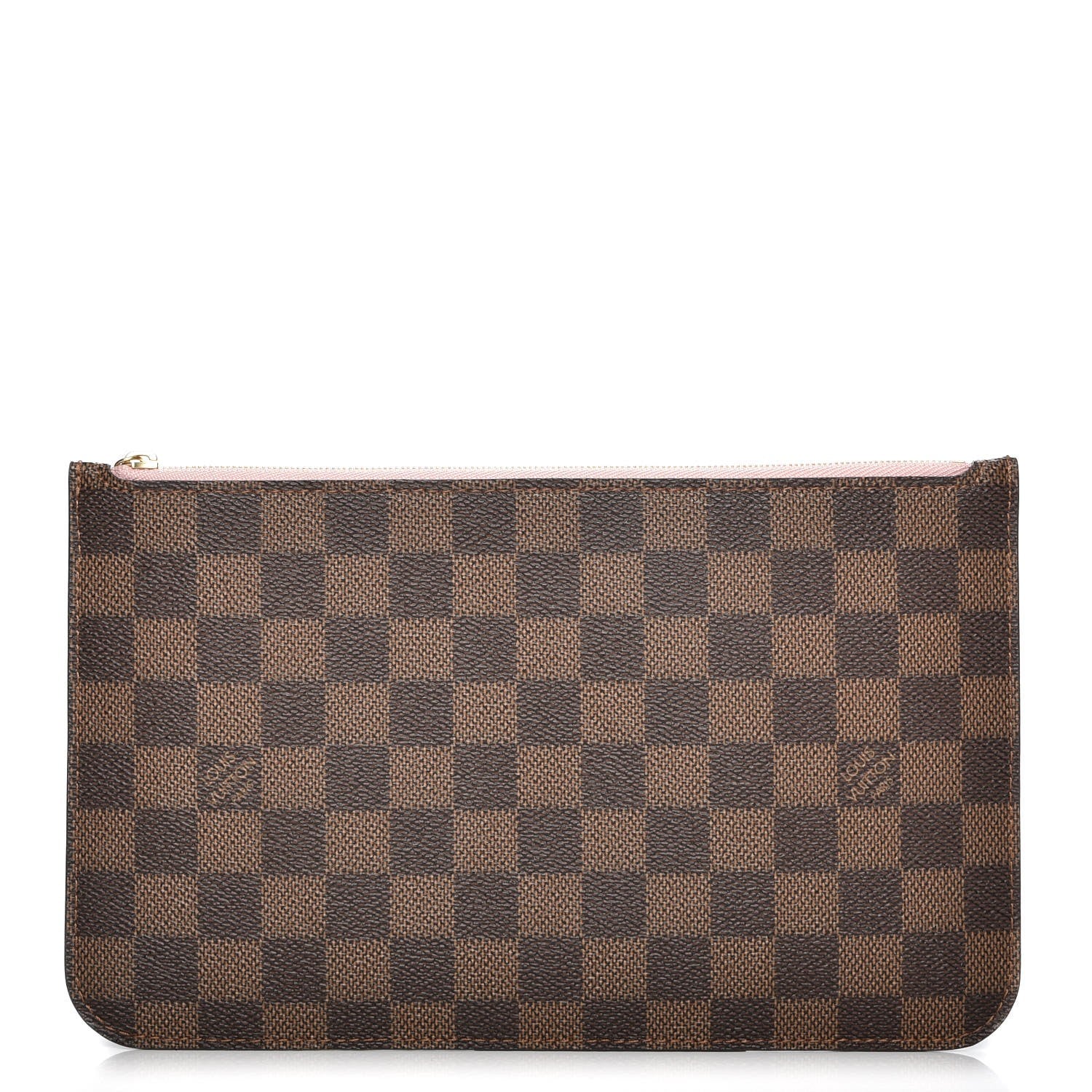 Louis Vuitton Damier Ebene Neverfull MM GM Pochette Rose Ballerine 1 of 8