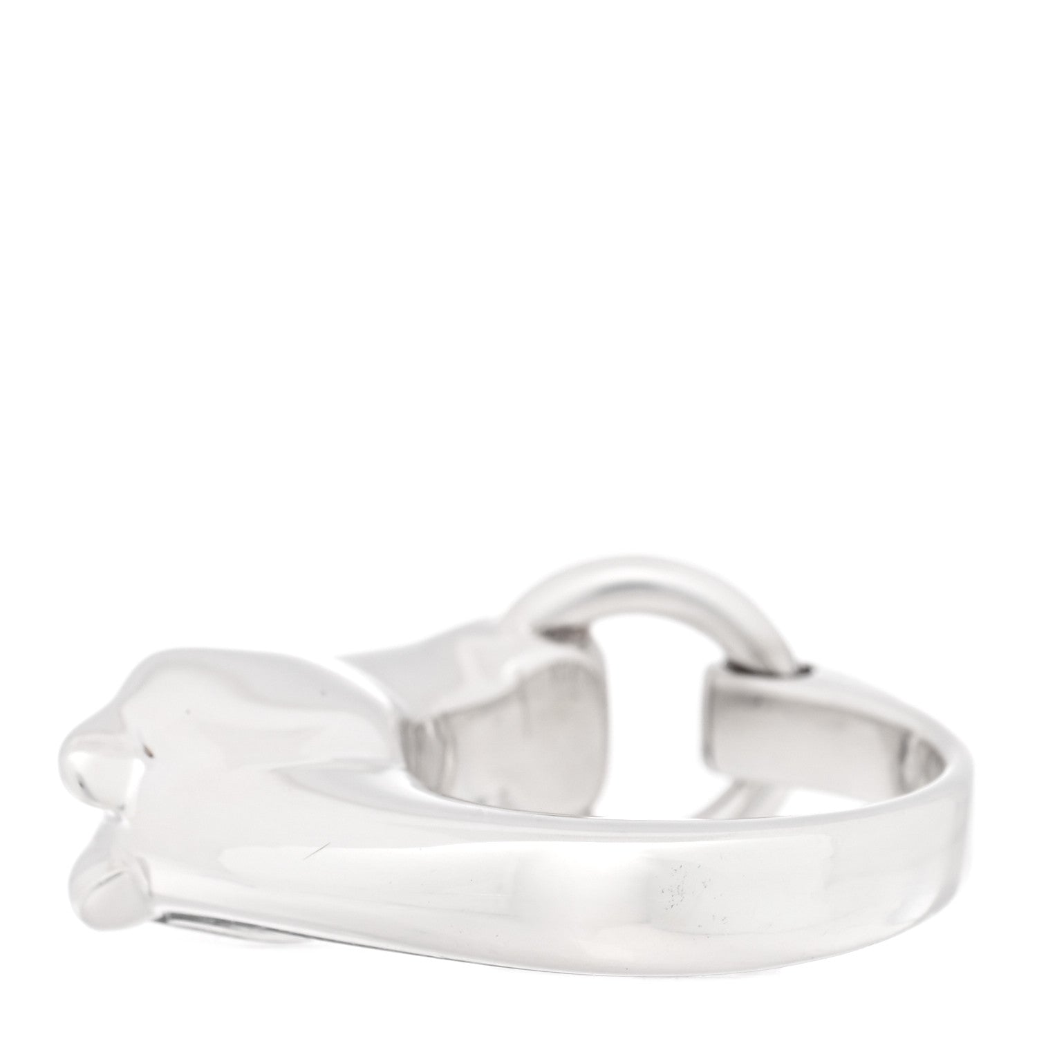 Hermes Sterling Silver PM Galop Ring 51 5.75 4 of 6