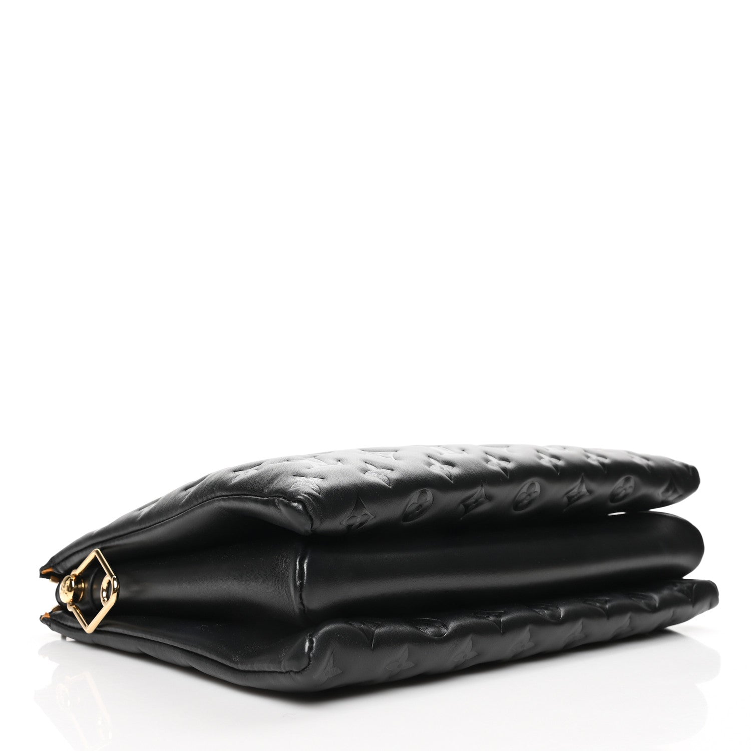 Louis Vuitton Lambskin Embossed Monogram Coussin MM Black 4 of 8