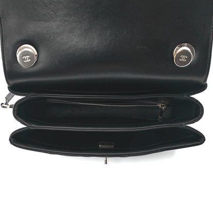 Chanel Lambskin Quilted Small Trendy CC Chain Dual Handle Flap Bag Black 5 of 12