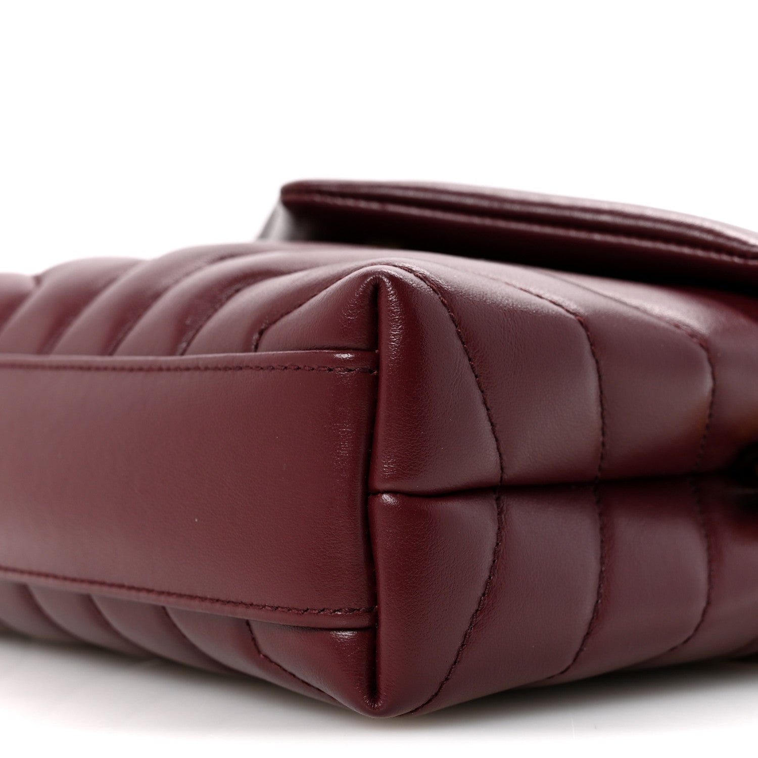 Saint Laurent Calfskin Y Quilted Monogram Toy Loulou Monogram Crossbody Bag Rouge Legion 10 of 12