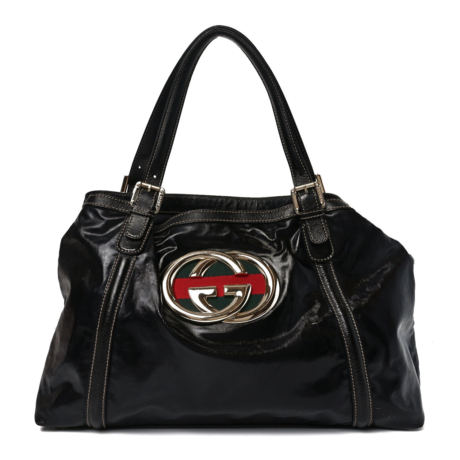 Gucci Dialux Medium Britt Tote Black 1 of 9