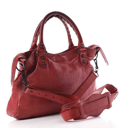 Balenciaga Agneau Classic Hardware Town Rouge Coquelicot 3 of 12