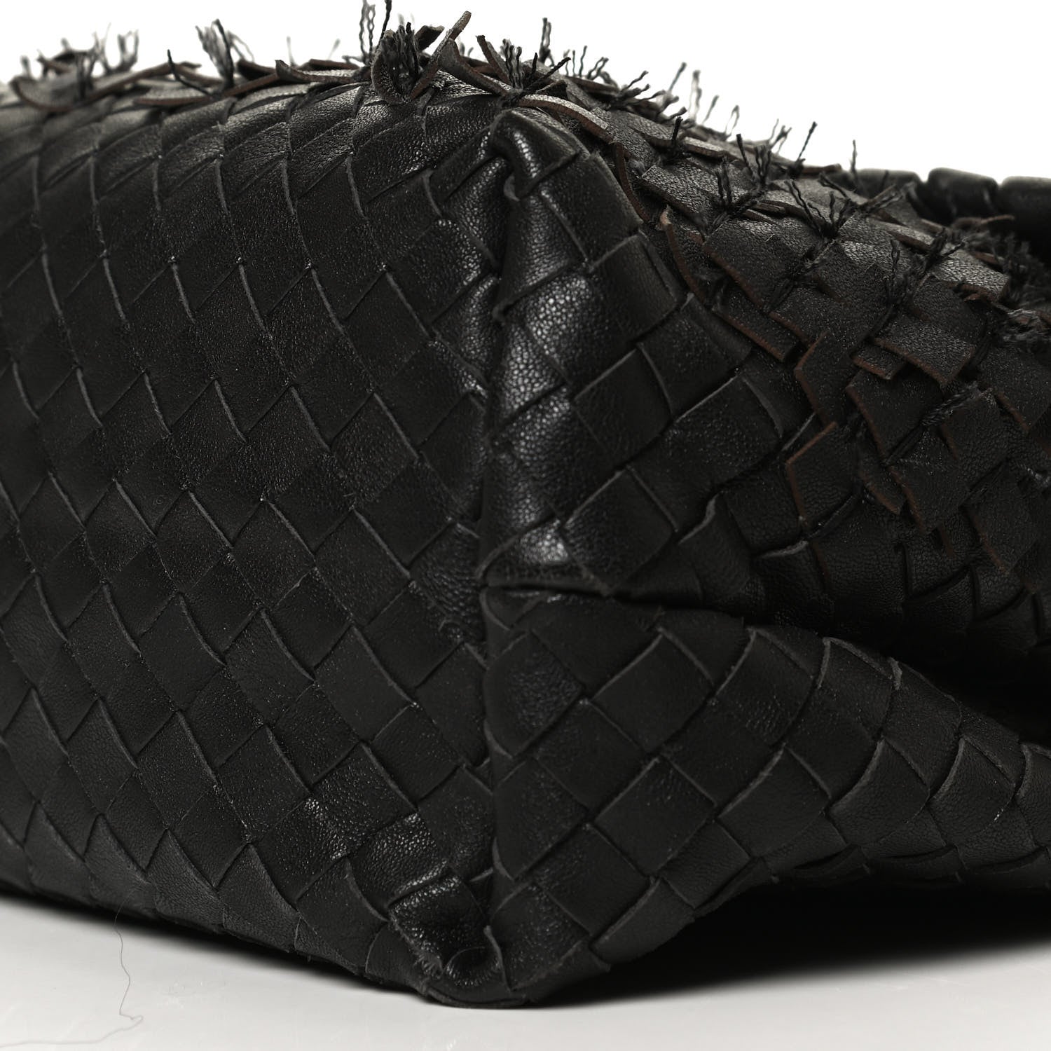 Bottega Veneta Nappa Intrecciato Fringe Flap Black 9 of 12