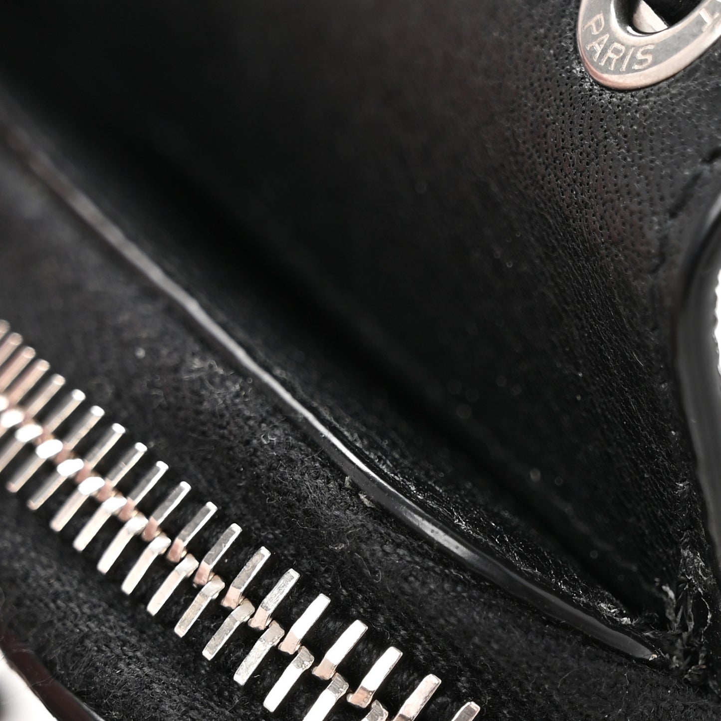 Calfskin Zip Lanyard Wallet Black