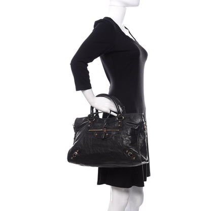 Balenciaga Agneau Giant 12 Rose Gold Hardware City Black 3 of 11