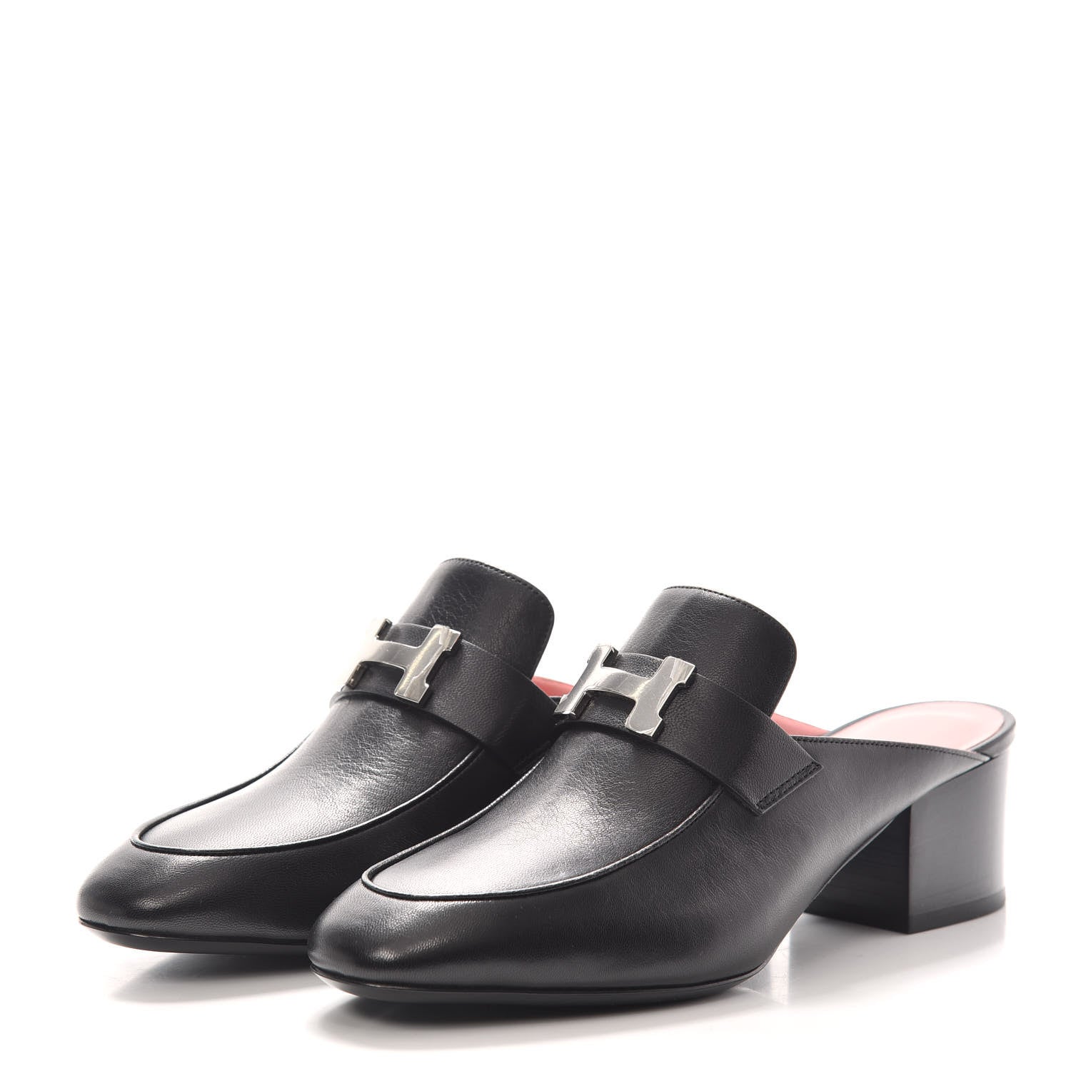 Hermes Goatskin Trocadero Mule 37 Black 3 of 7