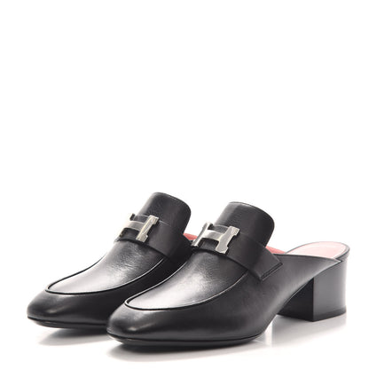 Hermes Goatskin Trocadero Mule 37 Black 3 of 7