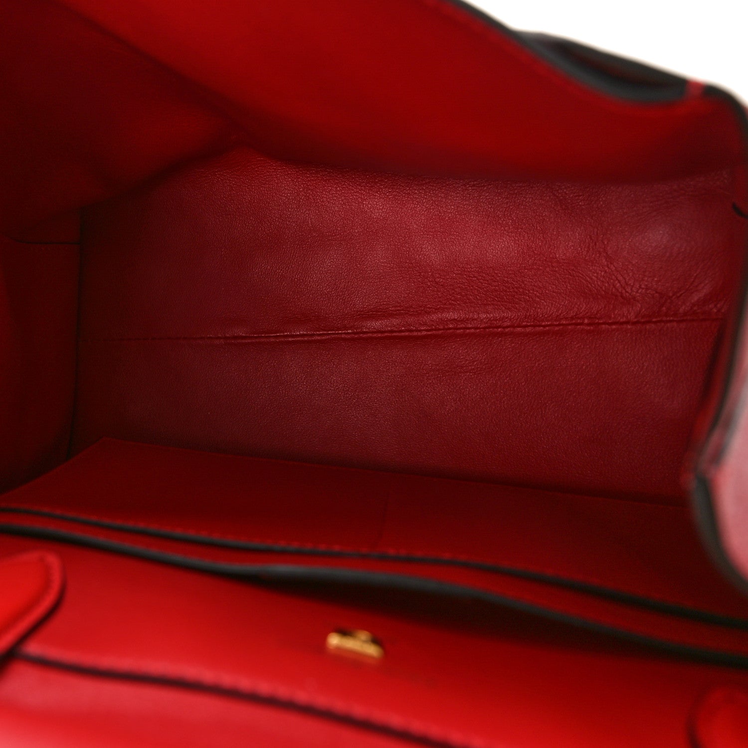 Salvatore Ferragamo Calfskin Gancini Embossed Trifolio Top Handle Bag Lipstick 5 of 8