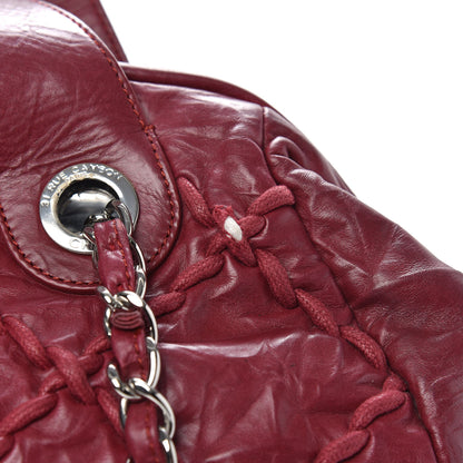 Chanel Calfskin Ultra Stitch Bowler Red 12 of 20