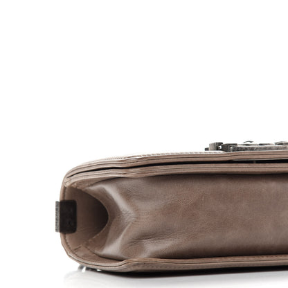 Chanel Calfskin Double Stitch Small Boy Flap Taupe 8 of 9