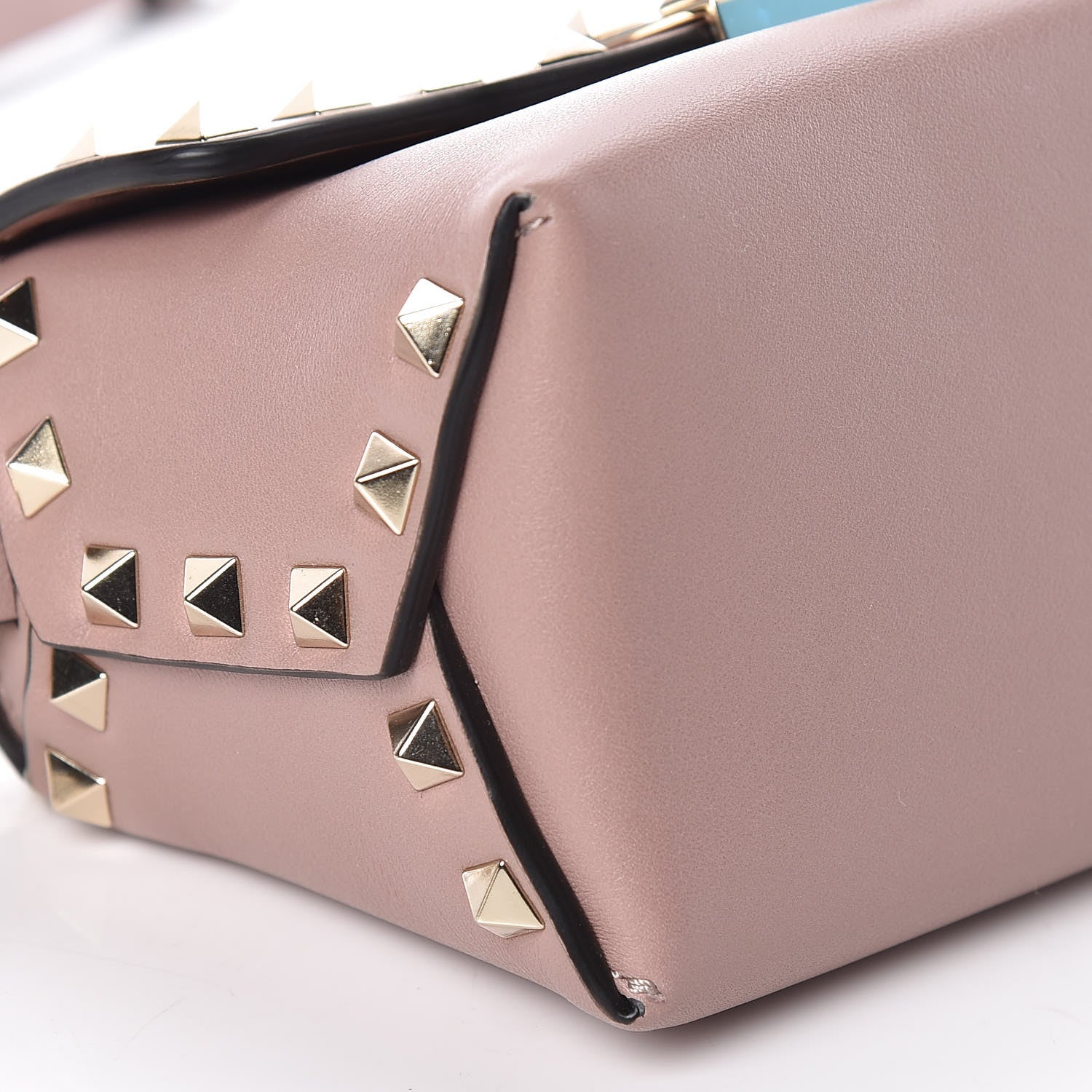 Valentino Garavani Vitello Mini Rockstud Crossbody Bag Poudre 5 of 14
