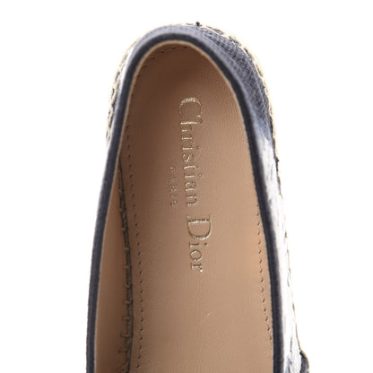 Christian Dior Canvas Tie and Dior Embroidered Granville 15mm Espadrilles 39 Denim 7 of 8