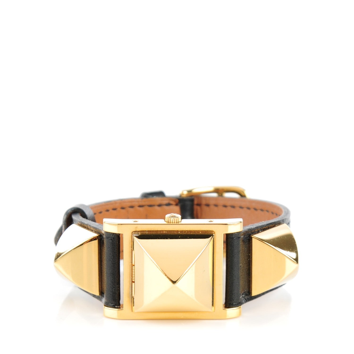 Hermes Stainless Steel Barenia 23mm Medor Quartz Watch Noir 4 of 10