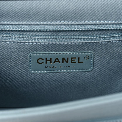 Chanel Caviar Quilted Small Business Affinity Flap Light Blue 6 of 11