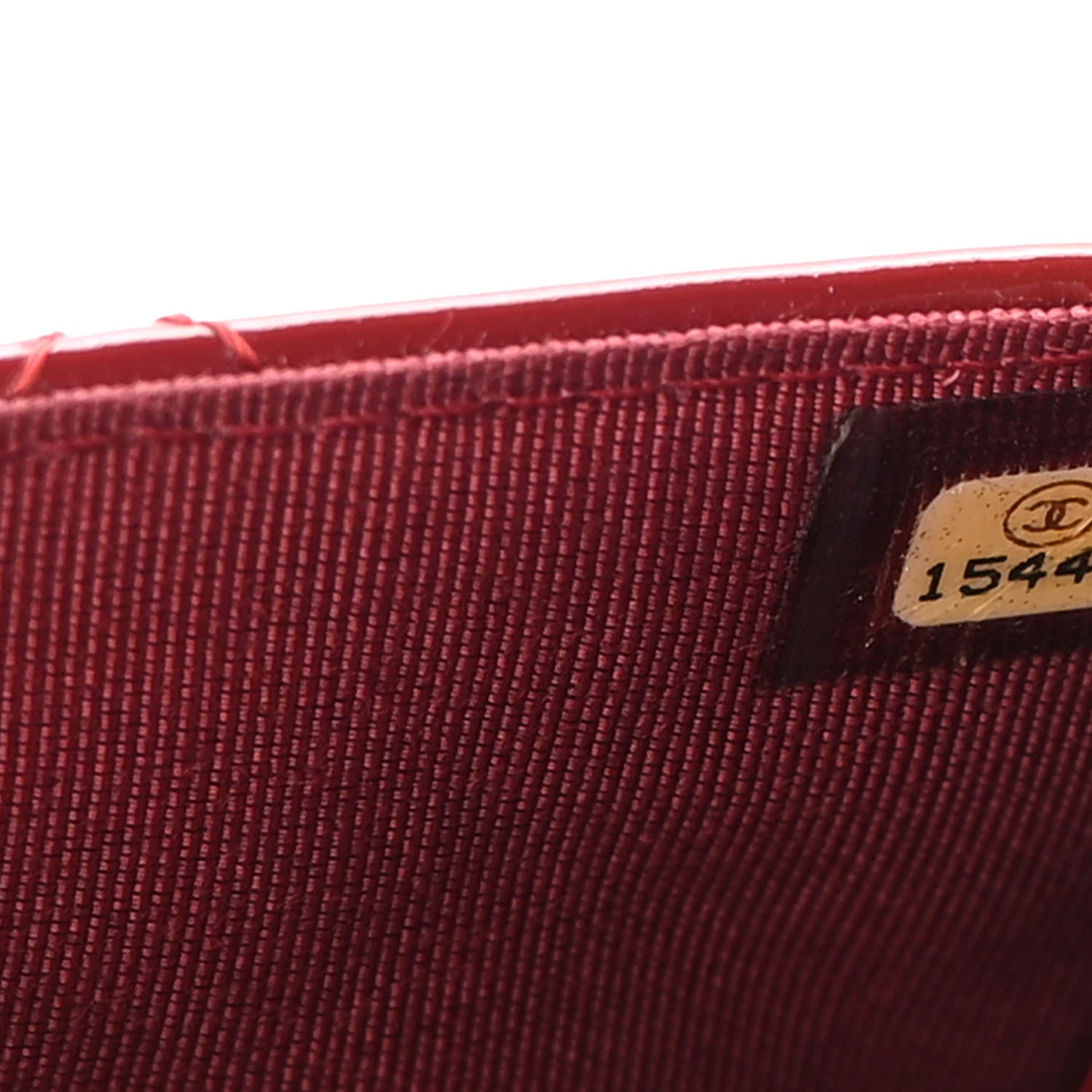 Chanel Patent Quilted Wallet On Chain WOC Red 8 of 21