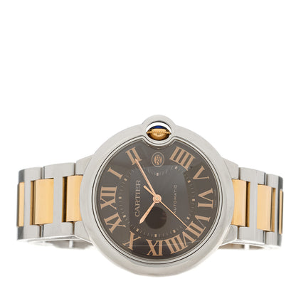 Cartier Stainless Steel 18K Pink Gold 42mm Ballon Bleu De Cartier Automatic Watch Chocolate 2 of 5