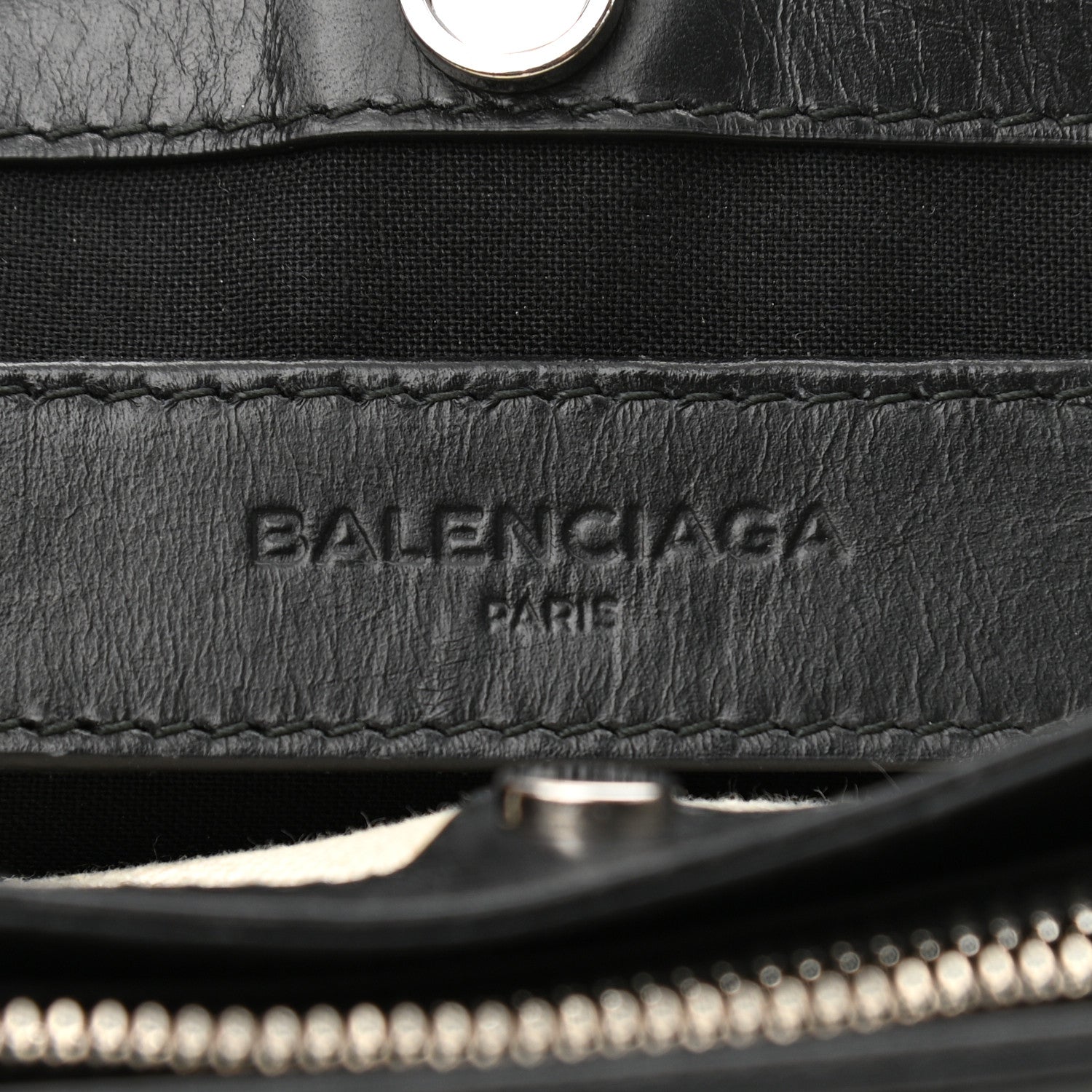 Balenciaga Cotton Canvas Pochette Crossbody Bag Black 7 of 12