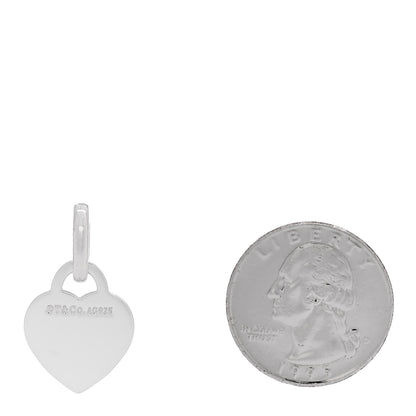 Tiffany Sterling Silver Heart Tag Charm 2 of 5