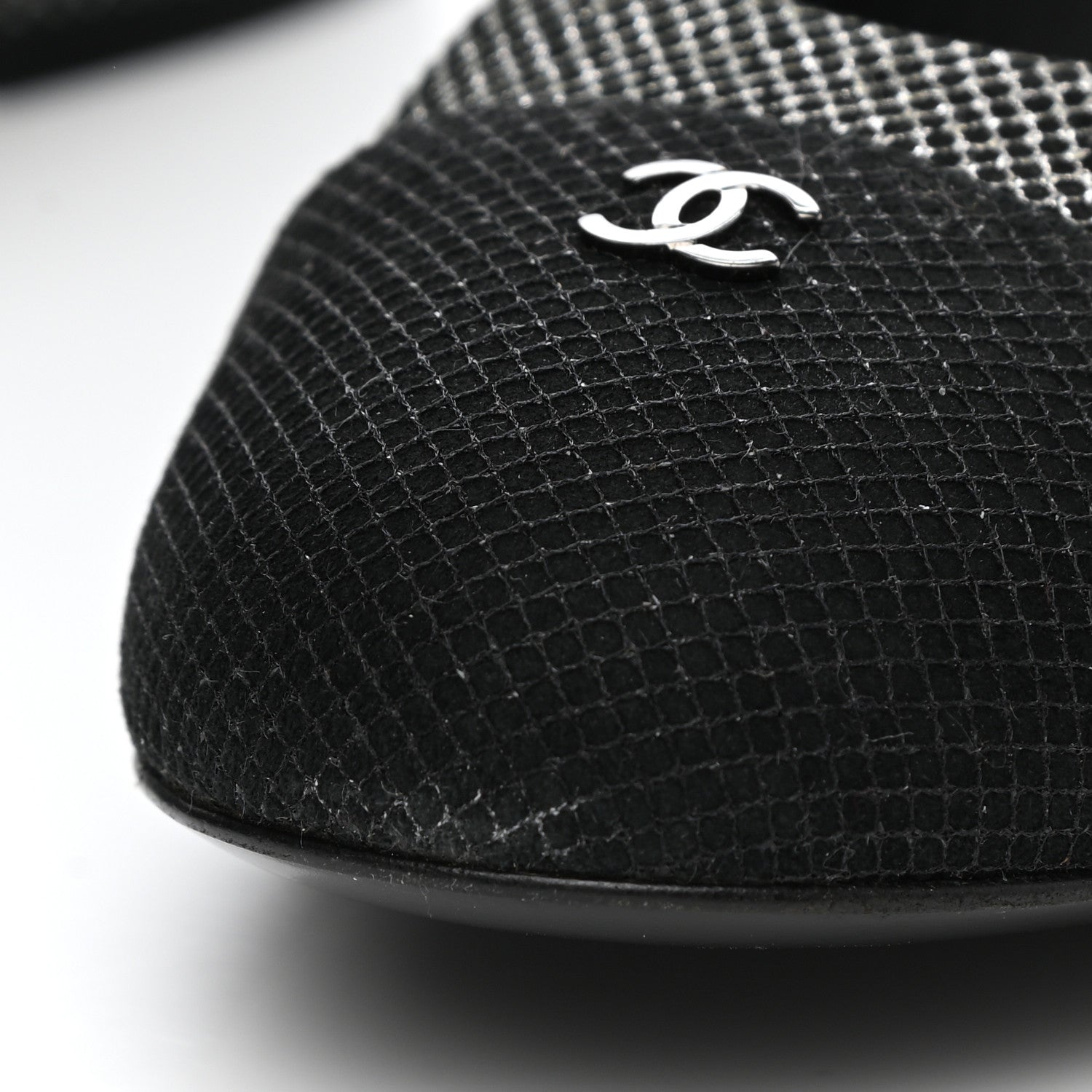Chanel Grosgrain Cap Toe CC Pumps 40 Black 9 of 12
